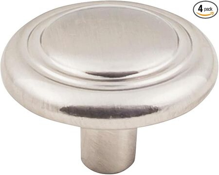 KasaWare 1-1/4 in. Round Satin Nickel Cabinet Knob