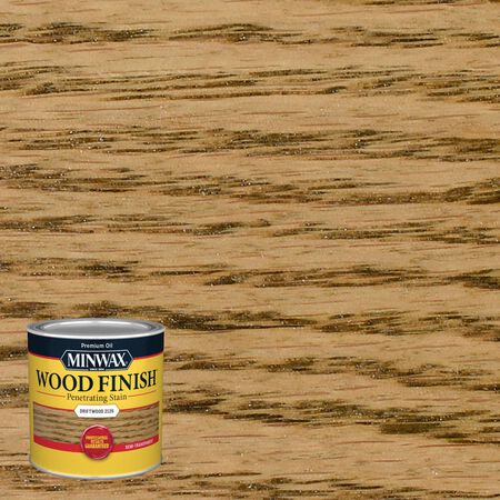 Minwax Wood Finish Semi-Transparent Driftwood Oil-Based Penetrating Wood Stain 1/2 pt