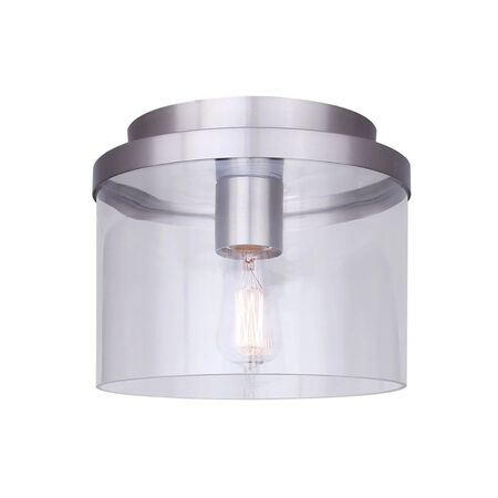 Canarm One Light Flush Mount Brush Nickel