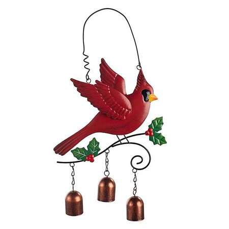 Test Rite Cardinal Bird with Bell Hanging Decor - 7.87 in.
