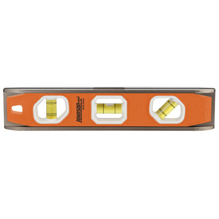 Johnson 10 in. Aluminum Magnetic Torpedo Level 3 vial