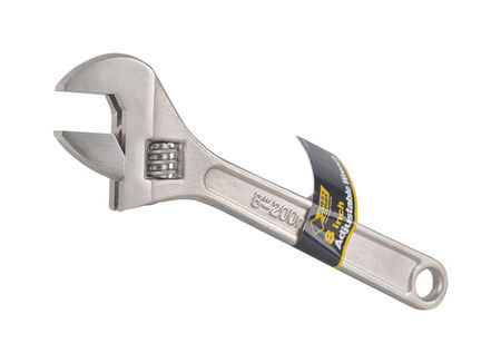 Steel Grip Adjustable Wrench 8 in. L 1 pc