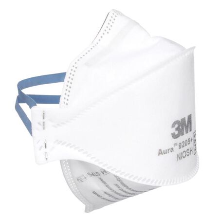 3M N95 Respirator Flat Fold White 3 pk