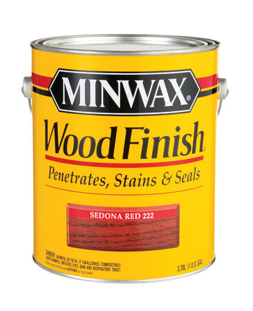 Minwax Wood Finish Transparent Oil-Based Wood Stain Sedona Red 1 gal.
