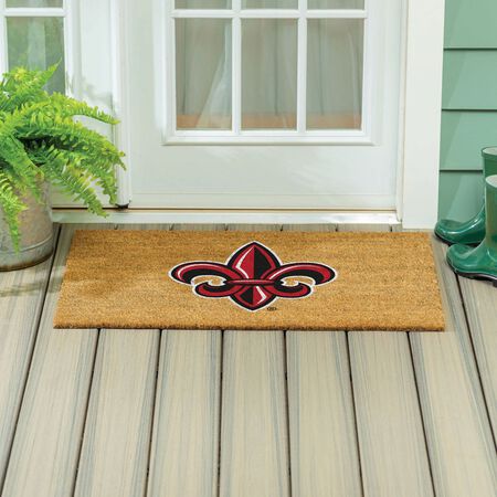 Evergreen University of Louisiana at Lafayette Large Full Color Coir Mat, 36 in.x 24 in.