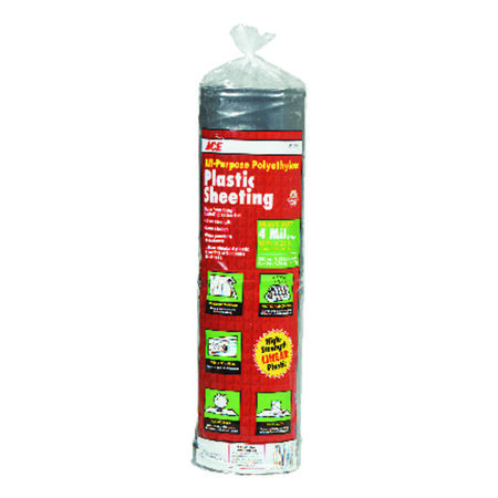 Ace Plastic Sheeting 4 mil X 10 ft. W X 25 ft. L Polyethylene Black