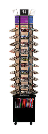 DM Merchandising OPTI READING READING GLASSES Rimless Reading Glass with Leather Case Plastic 1