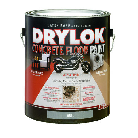 Drylok Flat Gull Latex Concrete & Garage Floor Paint 1 gal