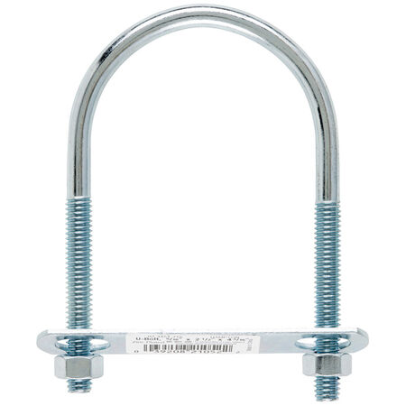 Hampton 5/16 in. X 2.5 in. W X 4.25 in. L Coarse Zinc-Plated Steel U-Bolt