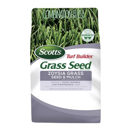 Scotts Turf Builder Zoysia Grass Partial Shade/Sun Grass Seed and Mulch 5 lb