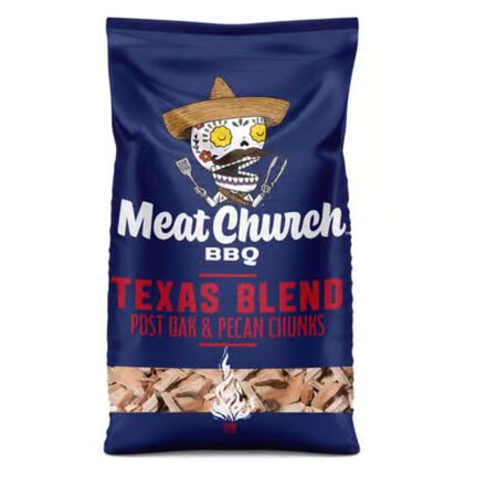 Meat Church Texas Blend All Natural Post Oak Pecan Wood Smoking Chunks 350 cu in