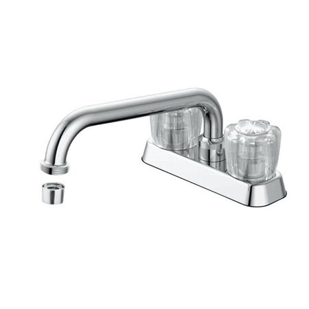 OakBrook Chrome Two-Handle Bathroom Sink Faucet 4 in.