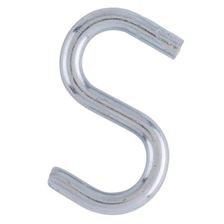 Ace Medium Zinc-Plated Silver Steel 1 in. L Heavy S-Hook 20 lb 6 pk