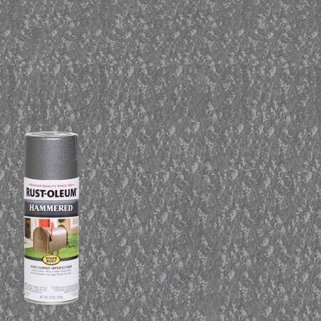 Rust-Oleum Stops Rust Hammered Gray Spray Paint 12 oz