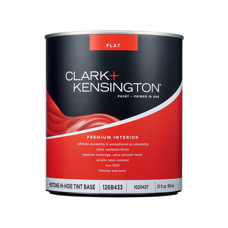 Clark+Kensington Flat Tint Base Mid-Tone Base Premium Paint Interior 1 qt