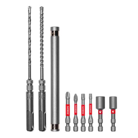 Diablo Concrete SDS-Plus Anchor Drive Set Carbide 9 pc