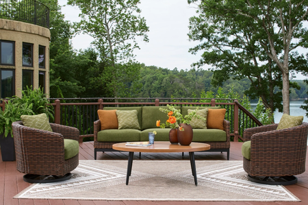 Ashley Horizon Hall Sofa Patio 5PC Set