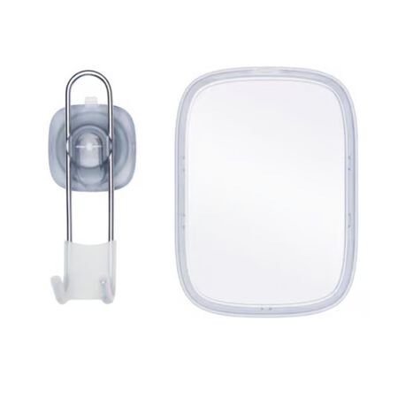 OXO Good Grips 13 in. H X 7 in. W Portable Shower Mirror Silver