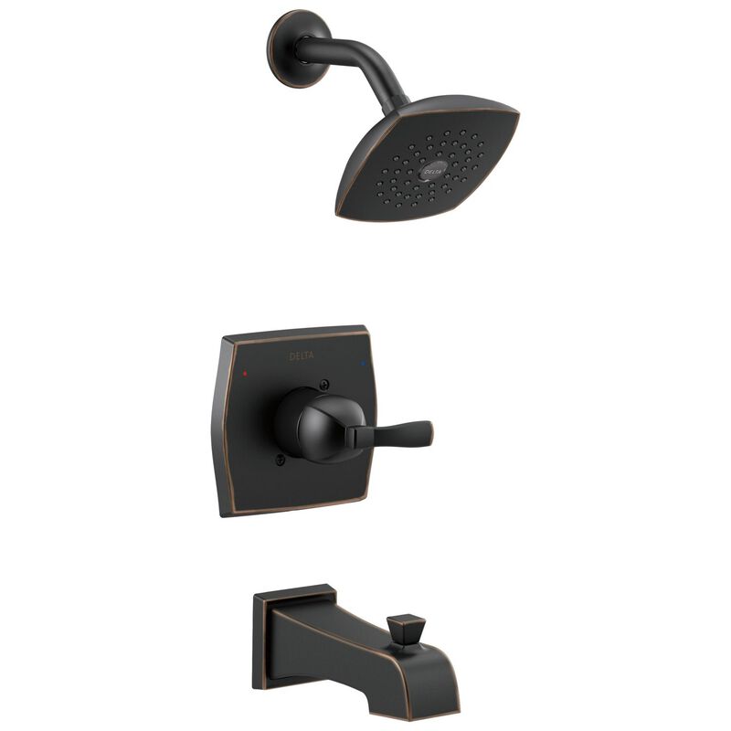 Delta Monitor Flynn 1 Handle Tub And Shower Faucet Oil Rubbed Bronze