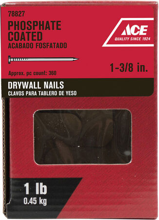 Ace 1-3/8 in. L Drywall Nail Phospate-Coated 1 lb.