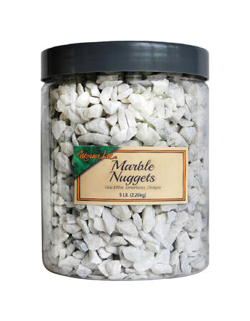 Mosser Lee Marble Nuggets White Decorative Stone 5 lb