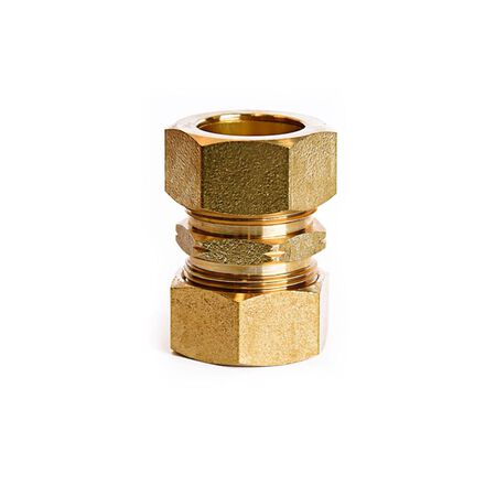 ATC 7/8 in. Compression 7/8 in. D Compression Yellow Brass Union