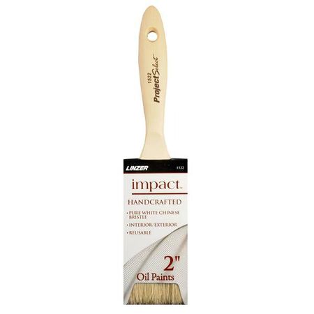 Linzer Paint Brush Natural White Chinese Bristle 2 in.