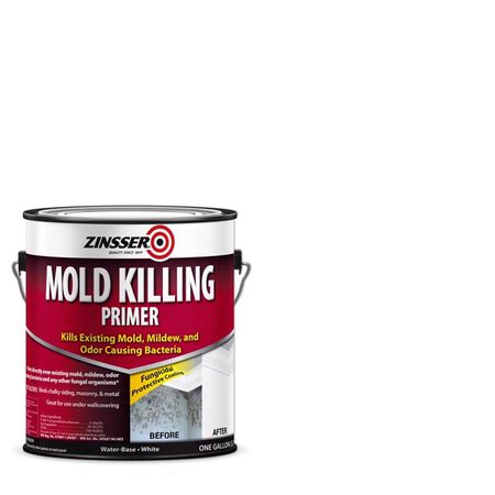 Zinsser White Water-Based Acrylic Mold Killing Primer 1 gal