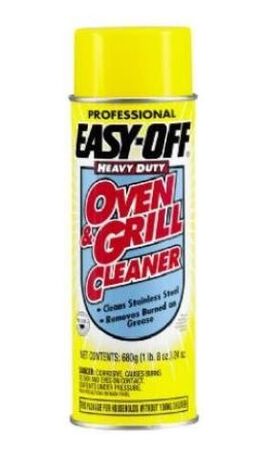 Professional Oven & Grill Cleaner, 24-ounce Aerosol Spray For Tough Grease Removal