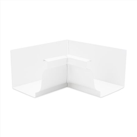Amerimax 3.5 in. H X 3.75 in. W X 7.5 in. L White Aluminum K Inside Miter