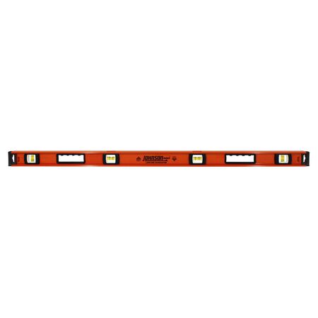 Johnson 48 in. Aluminum Heavy Duty I-Beam Level 4 vial