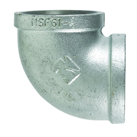 STZ Industries 1 in. FIP each X 1 in. D FIP Galvanized Malleable Iron 90 Degree Elbow
