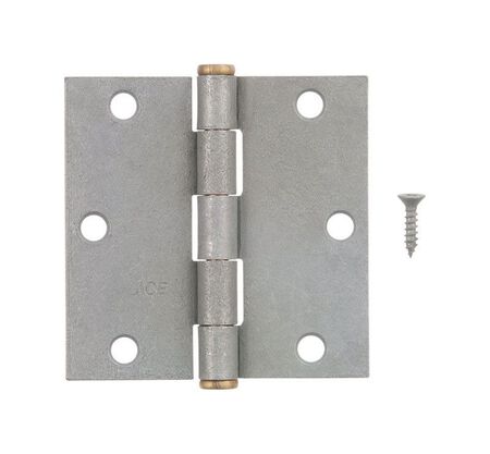 Ace Steel Door Hinge 3-1/2 in. L Galvanized 1 pk