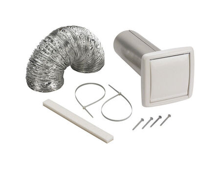 Broan Wall Ducting Kit 4 in. W White