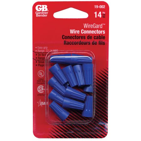 Gardner Bender WingGard 22-16 Ga. Copper Wire Wire Connector Blue 14 pk