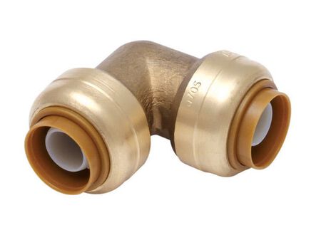 SharkBite 1 in. Push X 1 in. D Push Brass Elbow
