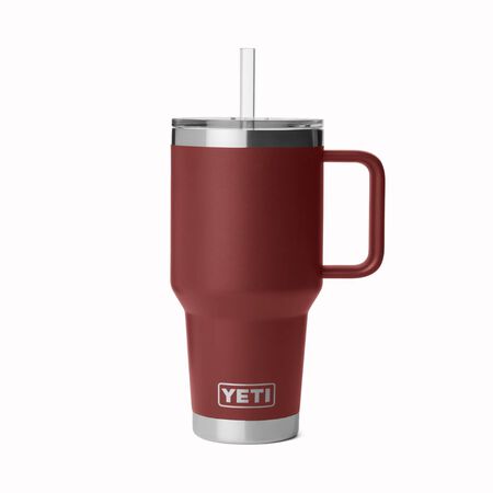 YETI Rambler 35 oz Stag Red BPA Free Straw Mug