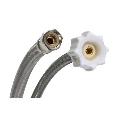 Fluidmaster 3/8 in. Ballcock X 7/8 in. D Ballcock 9 in. Braided Stainless Steel Toilet Supply Line