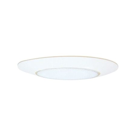 Halo Matte White 6 in. W Glass LED Shower Lens/Trim 60 W