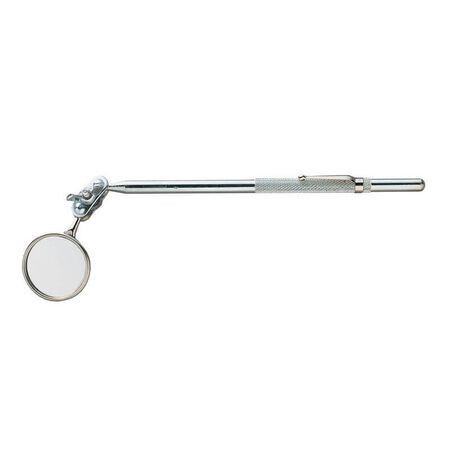 General 8 in. H X 1.3 in. W Polished Chrome Silver Metal Inspection Mirror