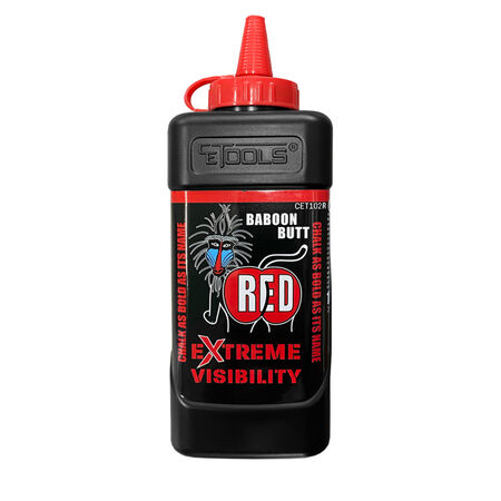 CE Tools 10 oz Permanent Extreme Visibility Marking Chalk Baboon Butt Red 1 pk