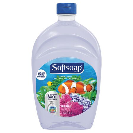 Softsoap Aquarium Fresh Scent Antibacterial Liquid Hand Soap Refill 50 oz
