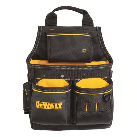 DEWALT 13 pocket Ballistic Nylon Professional Nail Pouch Black/Yellow