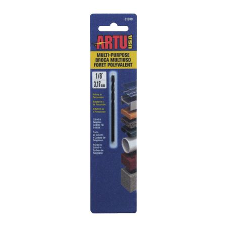 ARTU 1/8 in. X 2-5/8 in. L Tungsten Carbide Tipped Drill Bit Straight Shank 1 pc