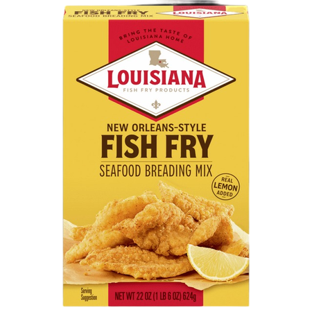 Louisiana Fish Fry Products New Orleans Style Fish Fry Seafood Breading Mix 22oz