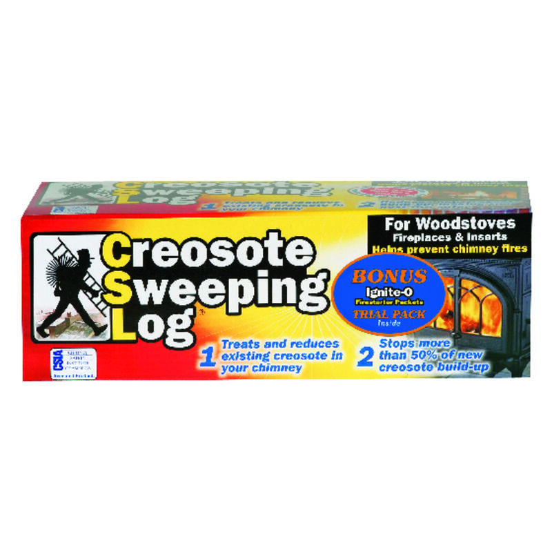 CSL Creosote Sweeping Fire Log 11/2 hr. Stine Home + Yard The