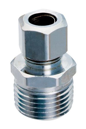 Ace 1/2 in. MPT 3/8 in. D Compression Brass Straight Connector