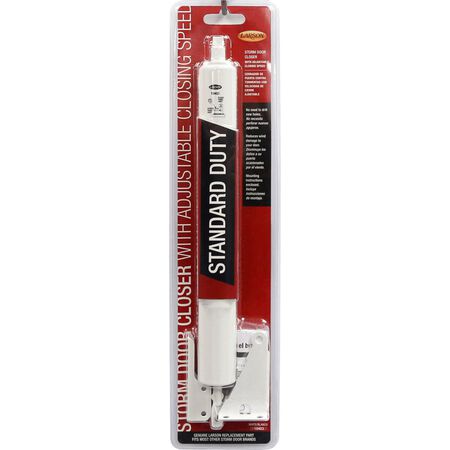 Larson Standard Duty White Aluminum Pneumatic Door Closer