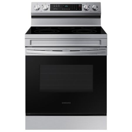 Samsung 30-in Glass Top 5 burners 6.3-cu ft Freestanding Electric Range ( Stainless Steel )