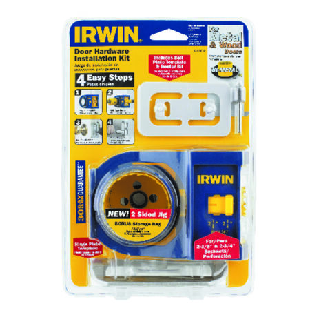 Irwin Bi-Metal Door Lock Installation Kit 1 pc